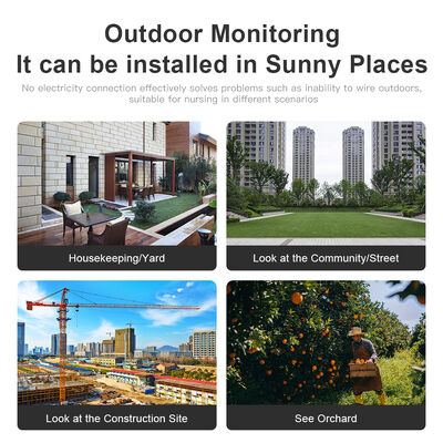 Qleung C06 Tuya Wireless NVR HD 1080P Video Night Vision WIFI Waterproof Bullet Solar Panel Charging CCTV Security Camera