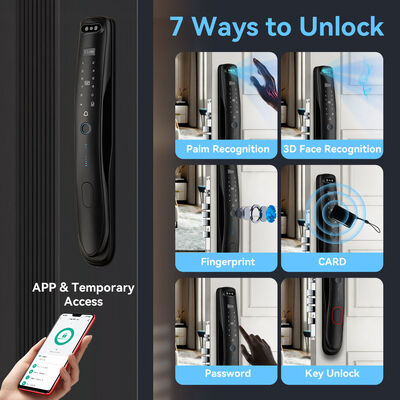 3D Face Recognition Smart Door Lock with Tuya Active Video Calling and 7.4V 5000mAh Lithium-ion Battery