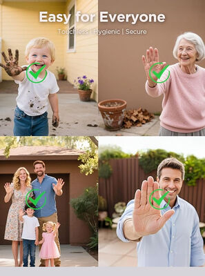 Qleung S859max Black Smart Door Lock with Tuya App and Active Video Calling Face Recognition