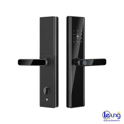 Carta chiave password Impronta digitale Smart Lock Legatura di alluminio e vetro temperato