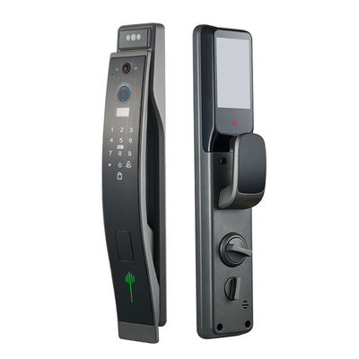 Riconoscimento del volto grigio Smart Door Lock Video Intercom Door Lock Legatura di alluminio