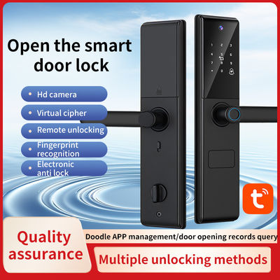 Blocco visualizzatore digitale Wifi Tuya APP Blocco fotocamera Biometrica impronta digitale Smart Door blocco