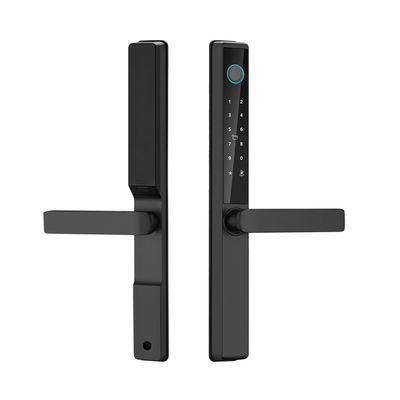 Serratura intelligente WiFi TTlock Tuya impermeabile per esterni, con lettore di schede, impronta digitale, password, per porta scorrevole in alluminio