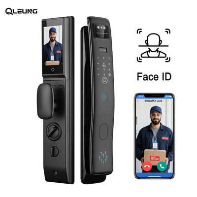 Qleung S958Max Riconoscimento Facciale 3D Videocitofono Serratura Automatica Impronta Digitale Card & Codice Accesso Tuya WiFi Smart Home Serratura Porta